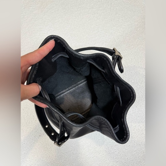 Genuine Coach Vintage USA Legacy Drawstring Leather Hobo Bag 9166 Black Leather - Picture 4 of 7